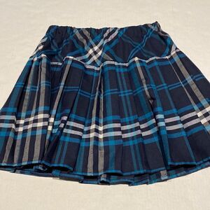 Plaid pleated elastic waist school girl skirt size medium by urban coco